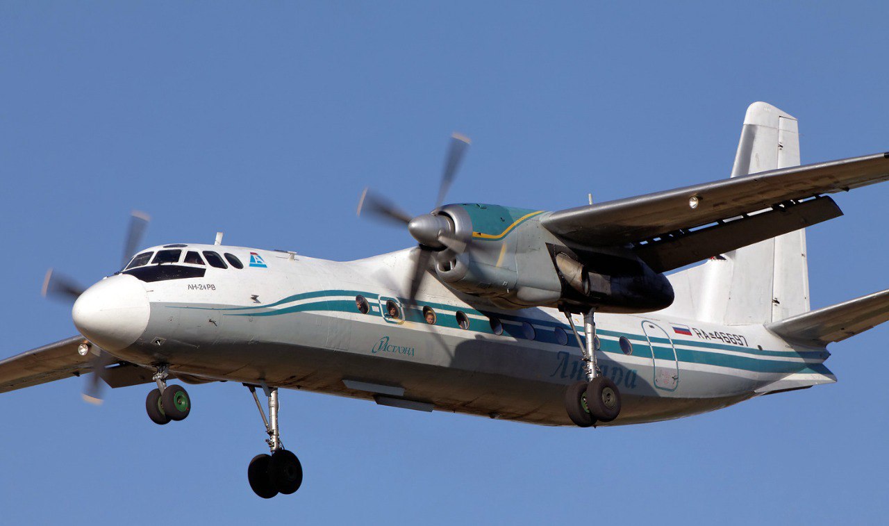 Ан-24 Фото. Видео. Характеристики. Скорость. Вес